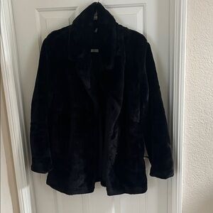 H&M Black Teddy Jacket